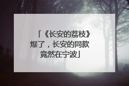《长安的荔枝》爆了，长安的同款竟然在宁波