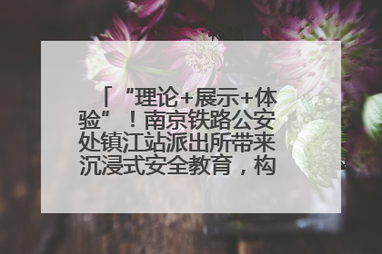 “理论+展示+体验”！南京铁路公安处镇江站派出所带来沉浸式安全教育，构筑青少年暑期防线