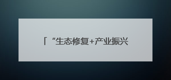 “生态修复+产业振兴”开启沙地治理新模式 生态经济实现双效益