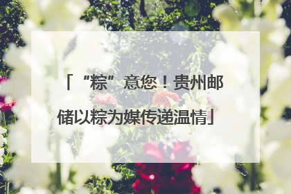 “粽”意您！贵州邮储以粽为媒传递温情