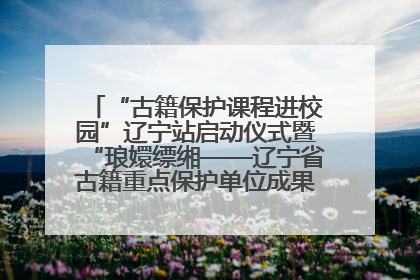 “古籍保护课程进校园”辽宁站启动仪式暨“琅嬛缥缃——辽宁省古籍重点保护单位成果展”在辽宁大学举行