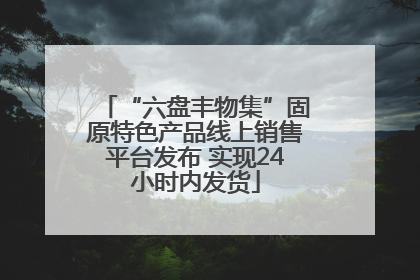 “六盘丰物集”固原特色产品线上销售平台发布 实现24小时内发货