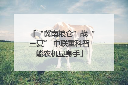“冀南粮仓”战“三夏” 中联重科智能农机显身手