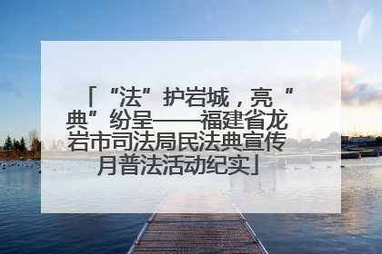 “法”护岩城，亮“典”纷呈——福建省龙岩市司法局民法典宣传月普法活动纪实