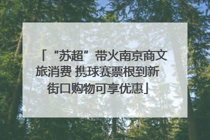 “苏超”带火南京商文旅消费 携球赛票根到新街口购物可享优惠