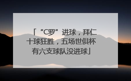“C罗”进球，拜仁十球狂胜，五场世俱杯有六支球队没进球