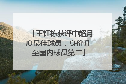 王钰栋获评中超月度最佳球员，身价升至国内球员第二