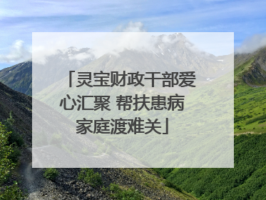 灵宝财政干部爱心汇聚 帮扶患病家庭渡难关
