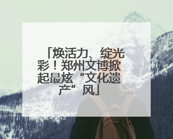 焕活力、绽光彩！郑州文博掀起最炫“文化遗产”风