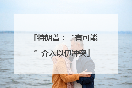 特朗普：“有可能”介入以伊冲突