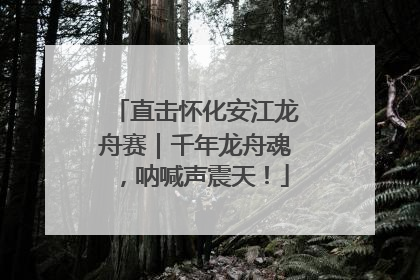 直击怀化安江龙舟赛｜千年龙舟魂，呐喊声震天！
