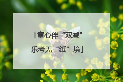 童心伴“双减” 乐考无“纸”境