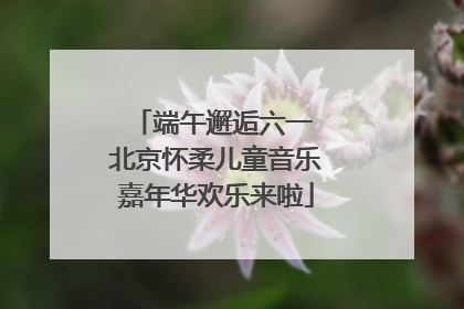 端午邂逅六一 北京怀柔儿童音乐嘉年华欢乐来啦