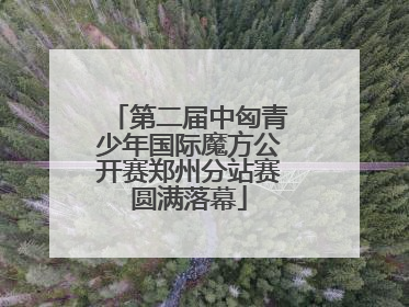 第二届中匈青少年国际魔方公开赛郑州分站赛圆满落幕