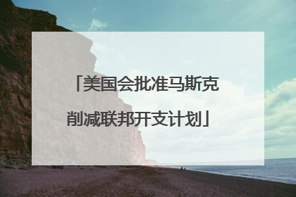 美国会批准马斯克削减联邦开支计划