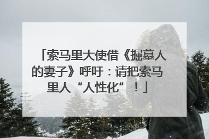 索马里大使借《掘墓人的妻子》呼吁：请把索马里人“人性化”！