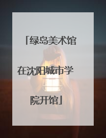 绿岛美术馆在沈阳城市学院开馆