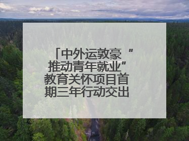 中外运敦豪“推动青年就业”教育关怀项目首期三年行动交出暖心成绩单
