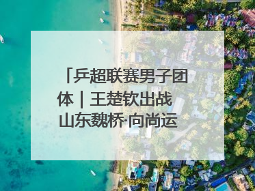 乒超联赛男子团体｜王楚钦出战 山东魏桥·向尚运动胜四川丰谷
