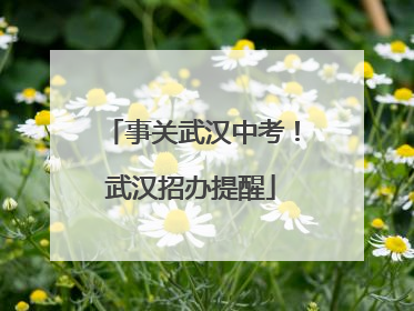 事关武汉中考！武汉招办提醒
