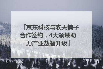 京东科技与农夫铺子合作签约，4大领域助力产业数智升级