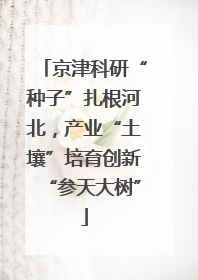 京津科研“种子”扎根河北，产业“土壤”培育创新“参天大树”