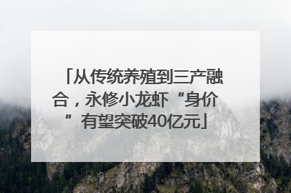 从传统养殖到三产融合，永修小龙虾“身价”有望突破40亿元
