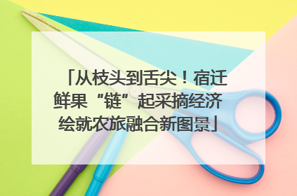 从枝头到舌尖！宿迁鲜果“链”起采摘经济绘就农旅融合新图景