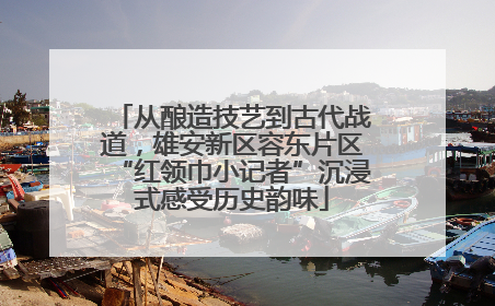 从酿造技艺到古代战道，雄安新区容东片区“红领巾小记者”沉浸式感受历史韵味