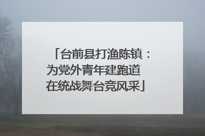 台前县打渔陈镇：为党外青年建跑道 在统战舞台竞风采