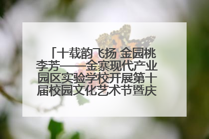 十载韵飞扬 金园桃李芳——金寨现代产业园区实验学校开展第十届校园文化艺术节暨庆“六一”系列活动