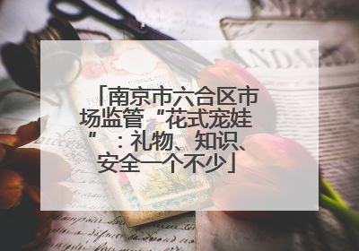 南京市六合区市场监管“花式宠娃”：礼物、知识、安全一个不少