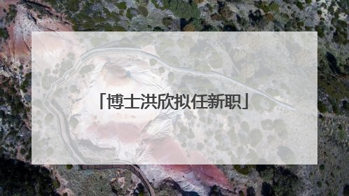 博士洪欣拟任新职