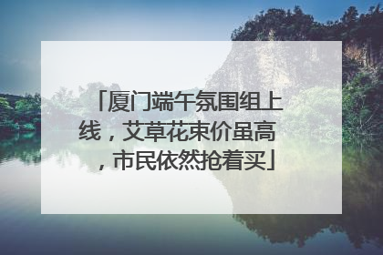 厦门端午氛围组上线，艾草花束价虽高，市民依然抢着买