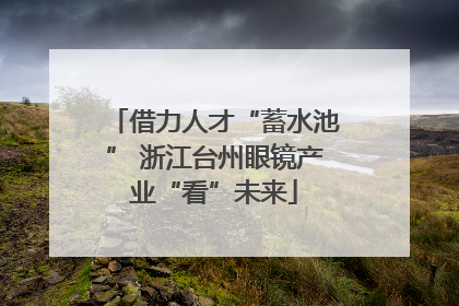 借力人才“蓄水池” 浙江台州眼镜产业“看”未来