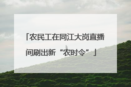 农民工在同江大岗直播间刷出新“农时令”
