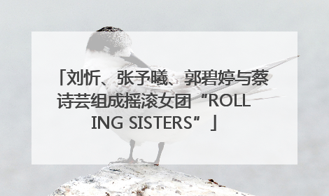 刘忻、张予曦、郭碧婷与蔡诗芸组成摇滚女团“ROLLING SISTERS”
