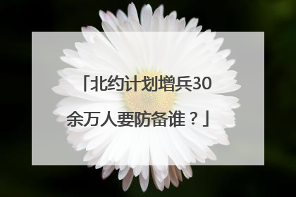 北约计划增兵30余万人要防备谁？