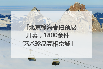 北京翰海春拍预展开幕，1800余件艺术珍品亮相京城