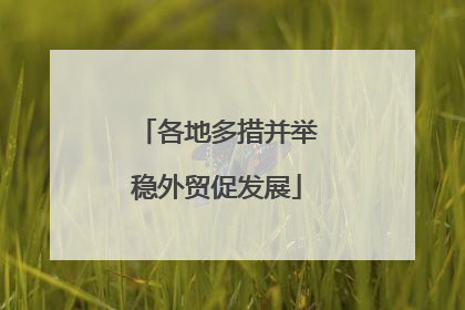 各地多措并举稳外贸促发展