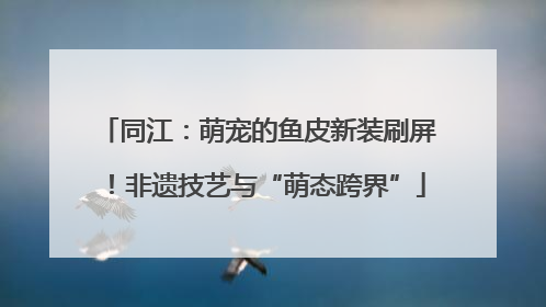 同江：萌宠的鱼皮新装刷屏！非遗技艺与“萌态跨界”
