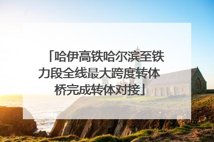 哈伊高铁哈尔滨至铁力段全线最大跨度转体桥完成转体对接