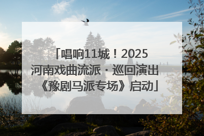 唱响11城！2025河南戏曲流派・巡回演出《豫剧马派专场》启动