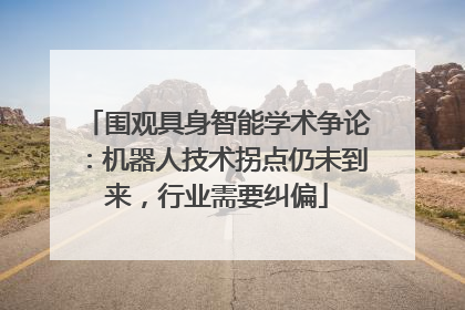 围观具身智能学术争论：机器人技术拐点仍未到来，行业需要纠偏