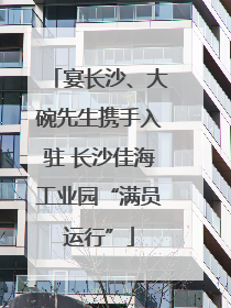 宴长沙、大碗先生携手入驻 长沙佳海工业园“满员运行”