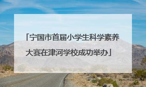 宁国市首届小学生科学素养大赛在津河学校成功举办