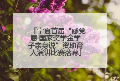 宁夏首届“感党恩·国家奖学金学子亲身说”资助育人演讲比赛落幕