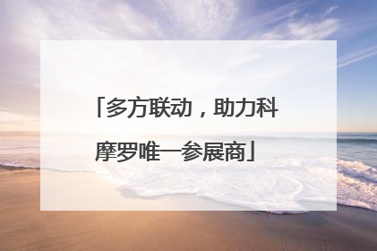 多方联动，助力科摩罗唯一参展商