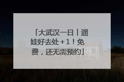大武汉一日︱遛娃好去处＋1！免费，还无需预约