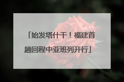 始发塔什干！福建首趟回程中亚班列开行